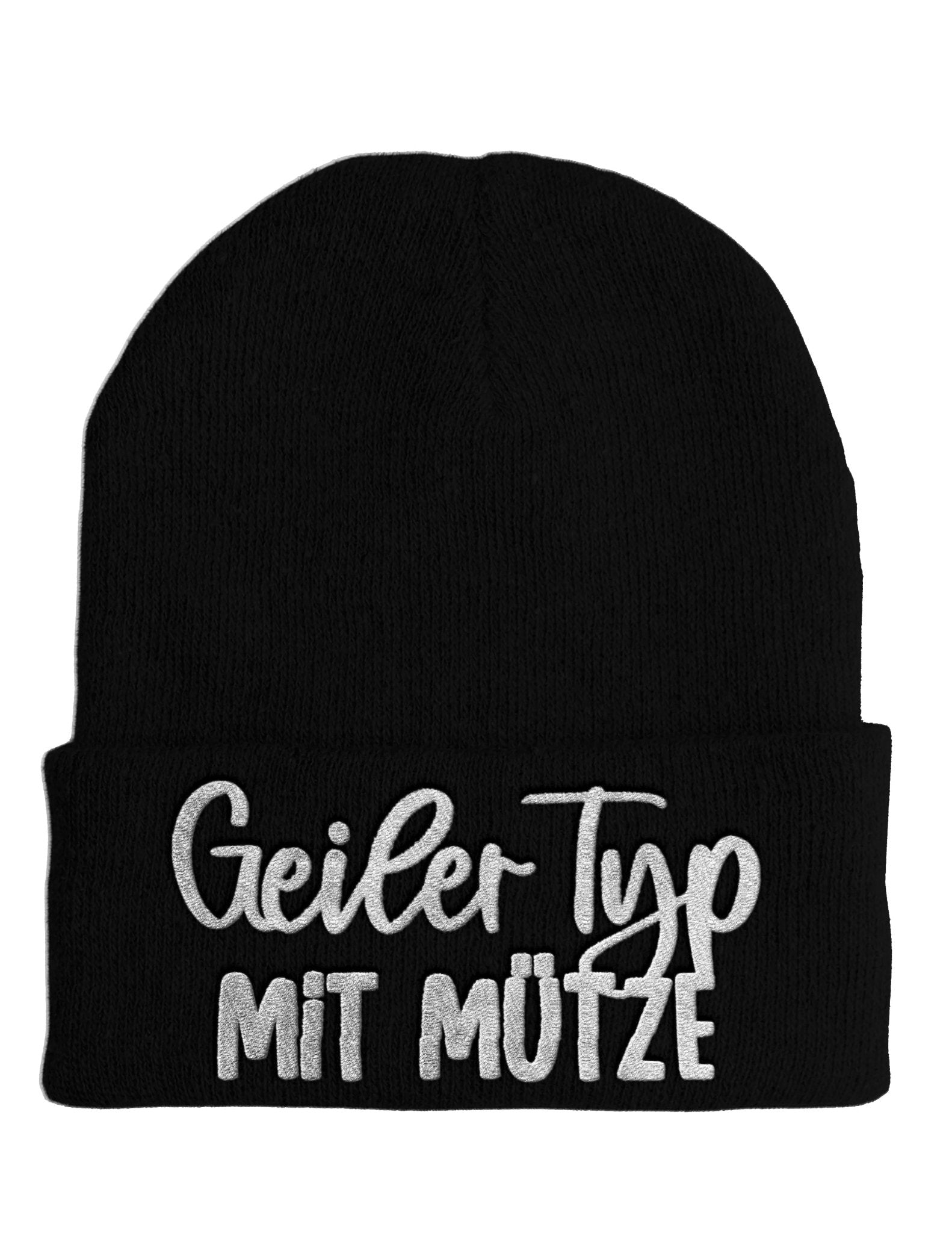Geiler Typ mit Mütze - Beanie - Mütze mit Spruch - tshirtladen - Mütze