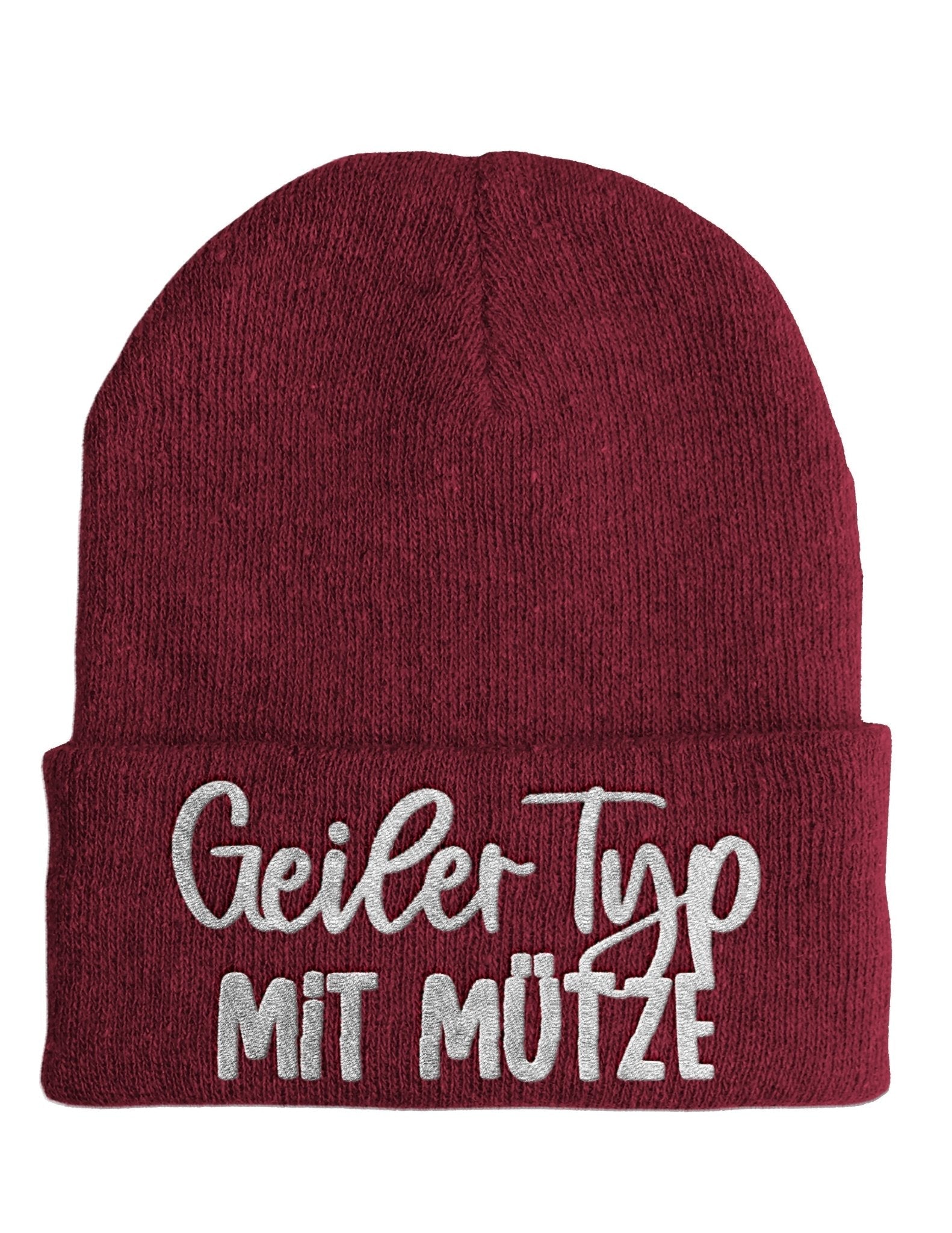 Geiler Typ mit Mütze - Beanie - Mütze mit Spruch - tshirtladen - Mütze