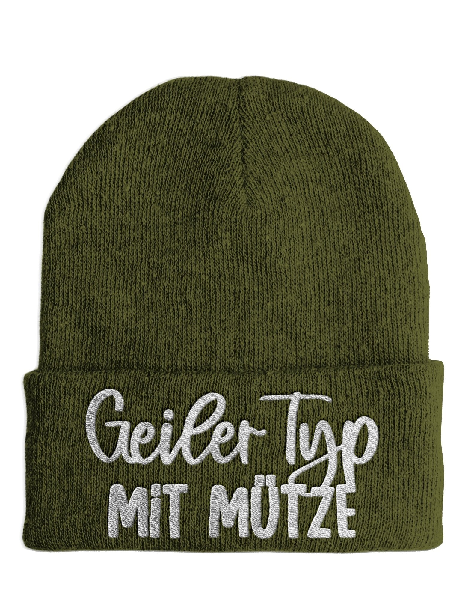 Geiler Typ mit Mütze - Beanie - Mütze mit Spruch - tshirtladen - Mütze