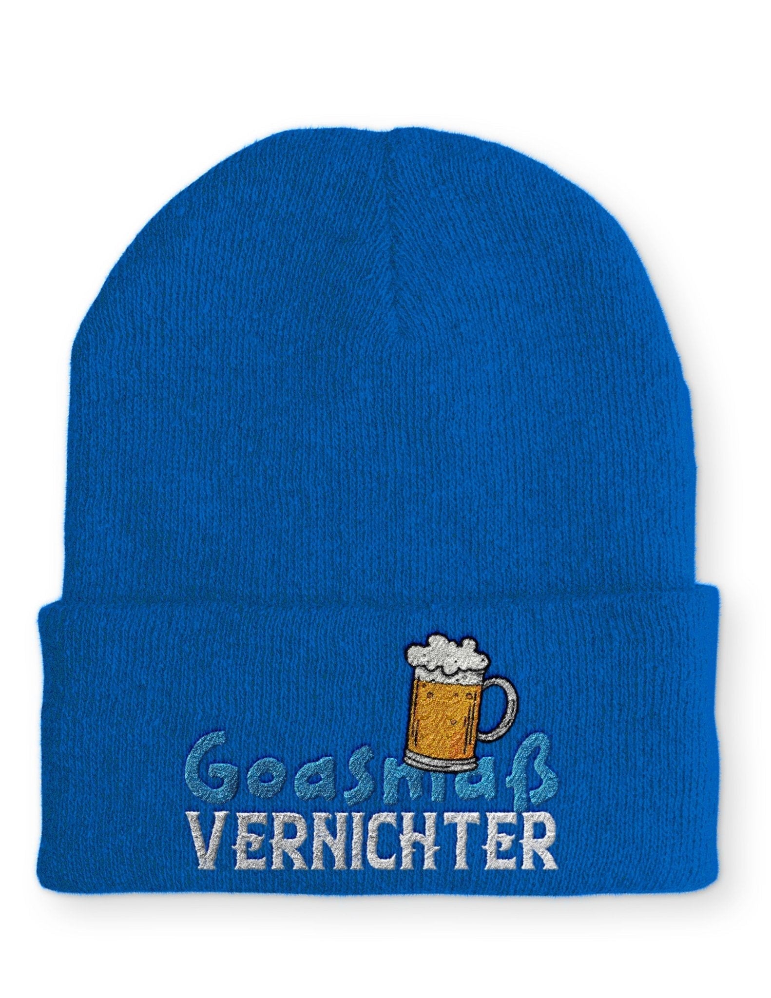 Goasmaß Vernichter Beanie Mütze mit Spruch - tshirtladen - Mütze