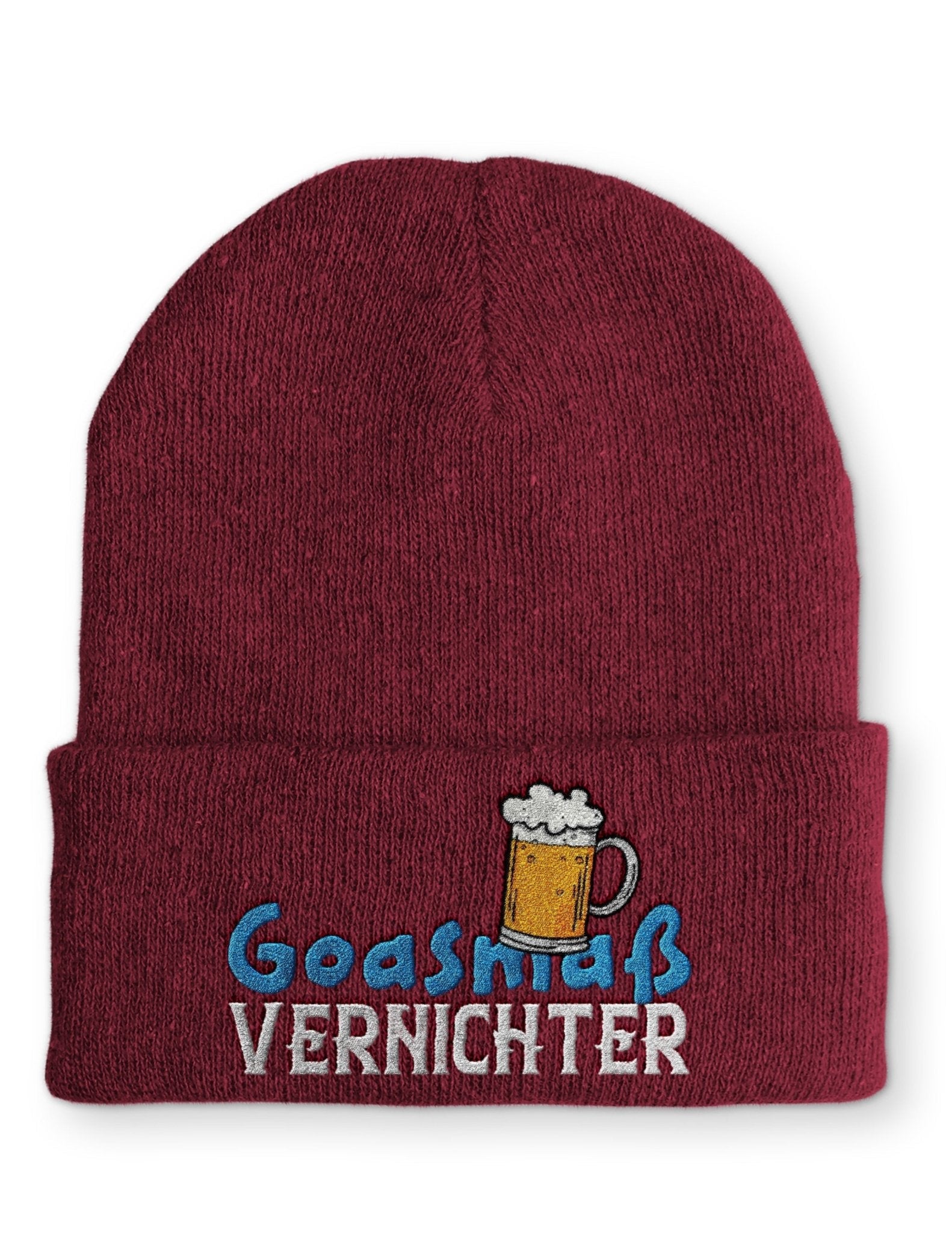 Goasmaß Vernichter Beanie Mütze mit Spruch - tshirtladen - Mütze