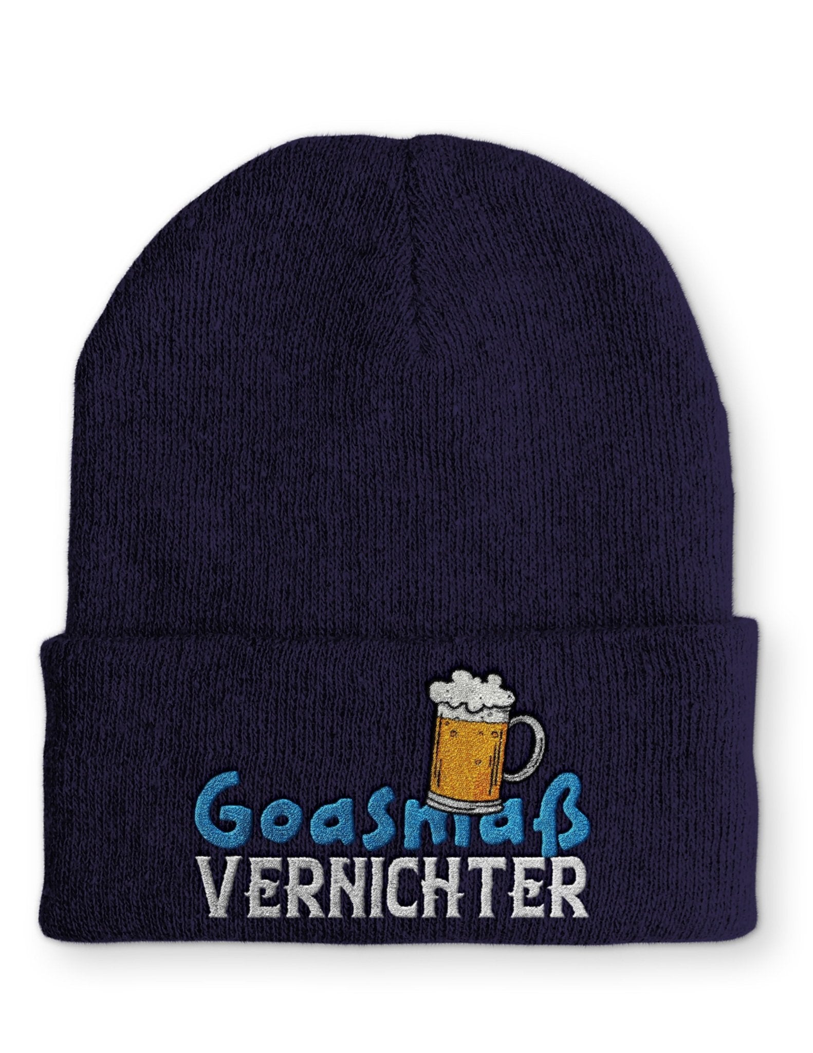 Goasmaß Vernichter Beanie Mütze mit Spruch - tshirtladen - Mütze