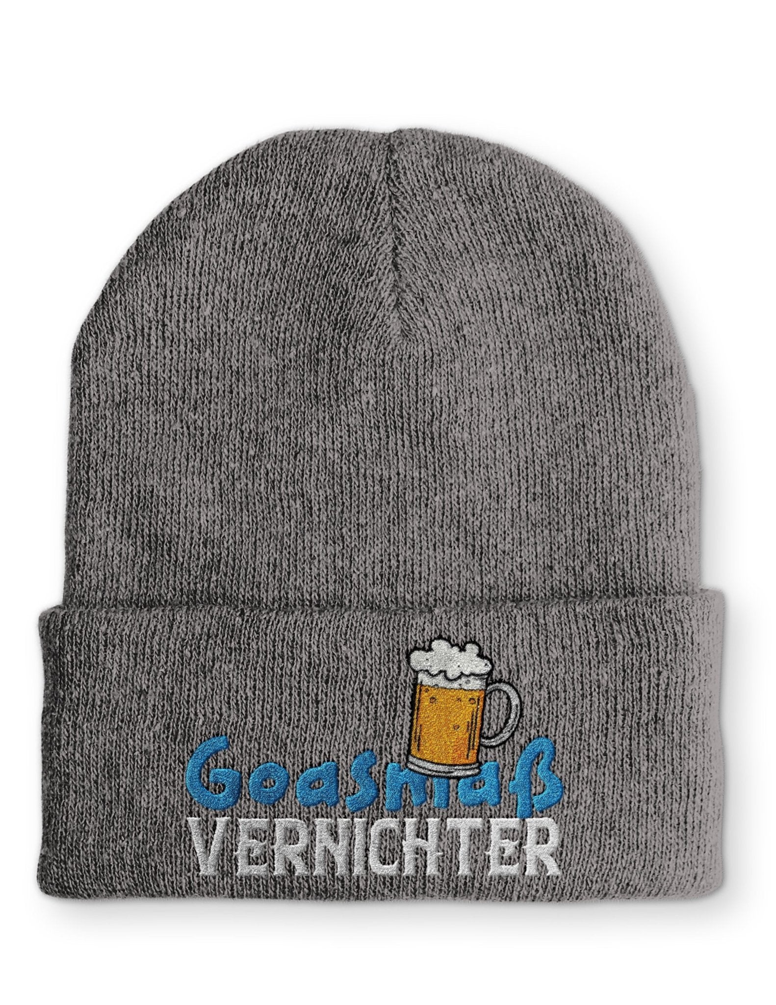 Goasmaß Vernichter Beanie Mütze mit Spruch - tshirtladen - Mütze
