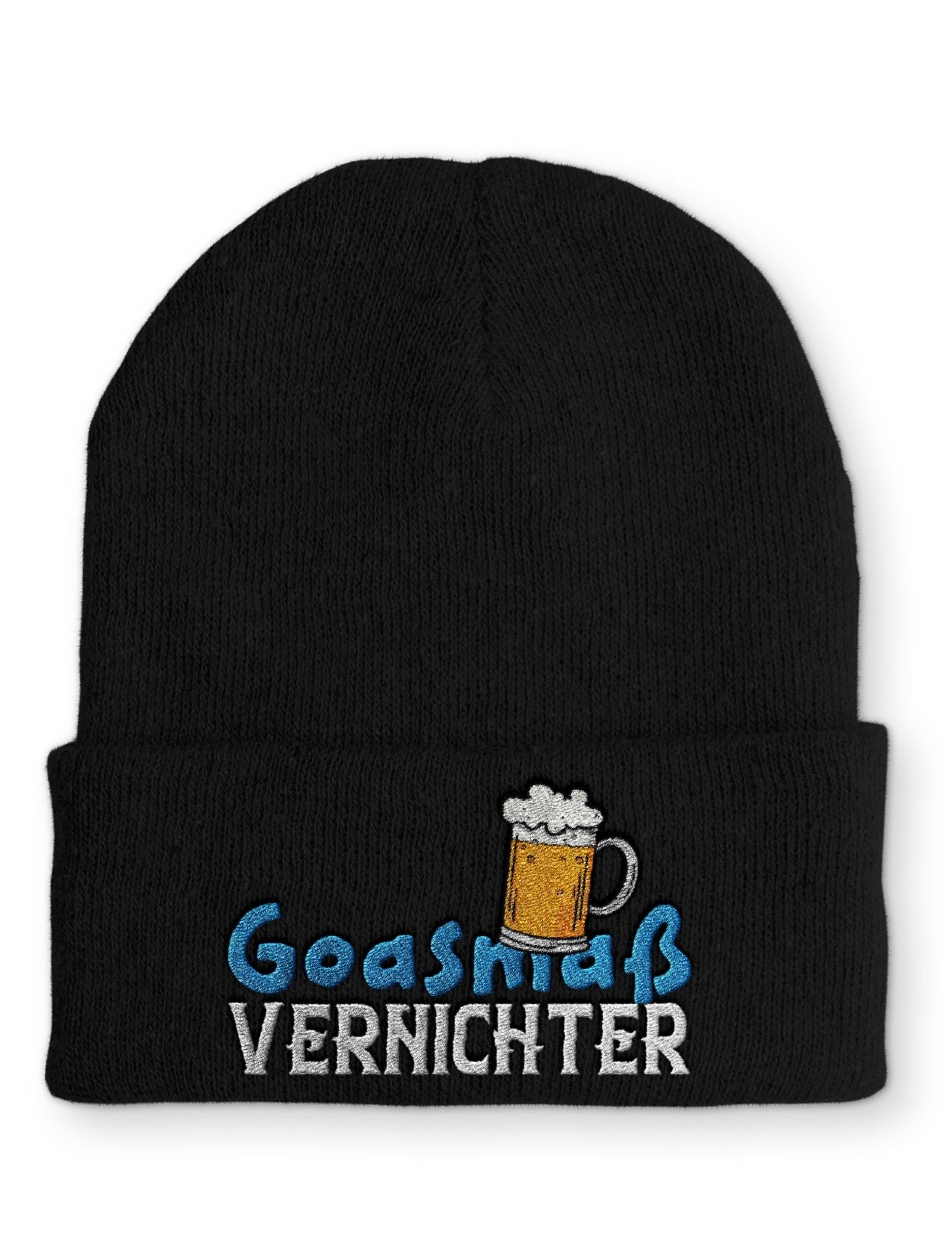 Goasmaß Vernichter Beanie Mütze mit Spruch - tshirtladen - Mütze