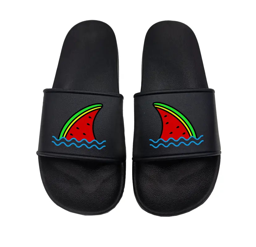 Badeschuhe Haifischflosse Melone