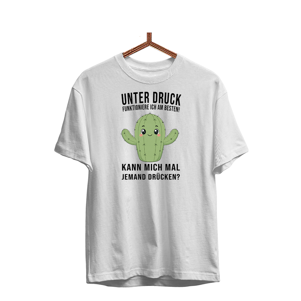 Herren T-Shirt Unter druck funktioniere ich am besten!