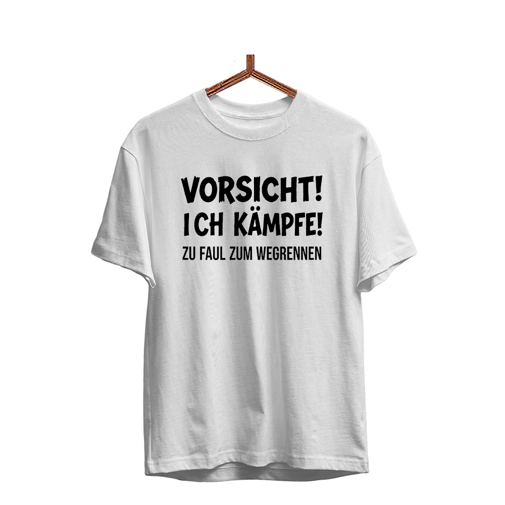 Herren T-Shirt Vorsicht! Ich kämpfe!