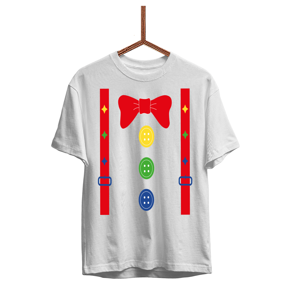 Herren T-Shirt Clown - Schwarzer - Kaffee