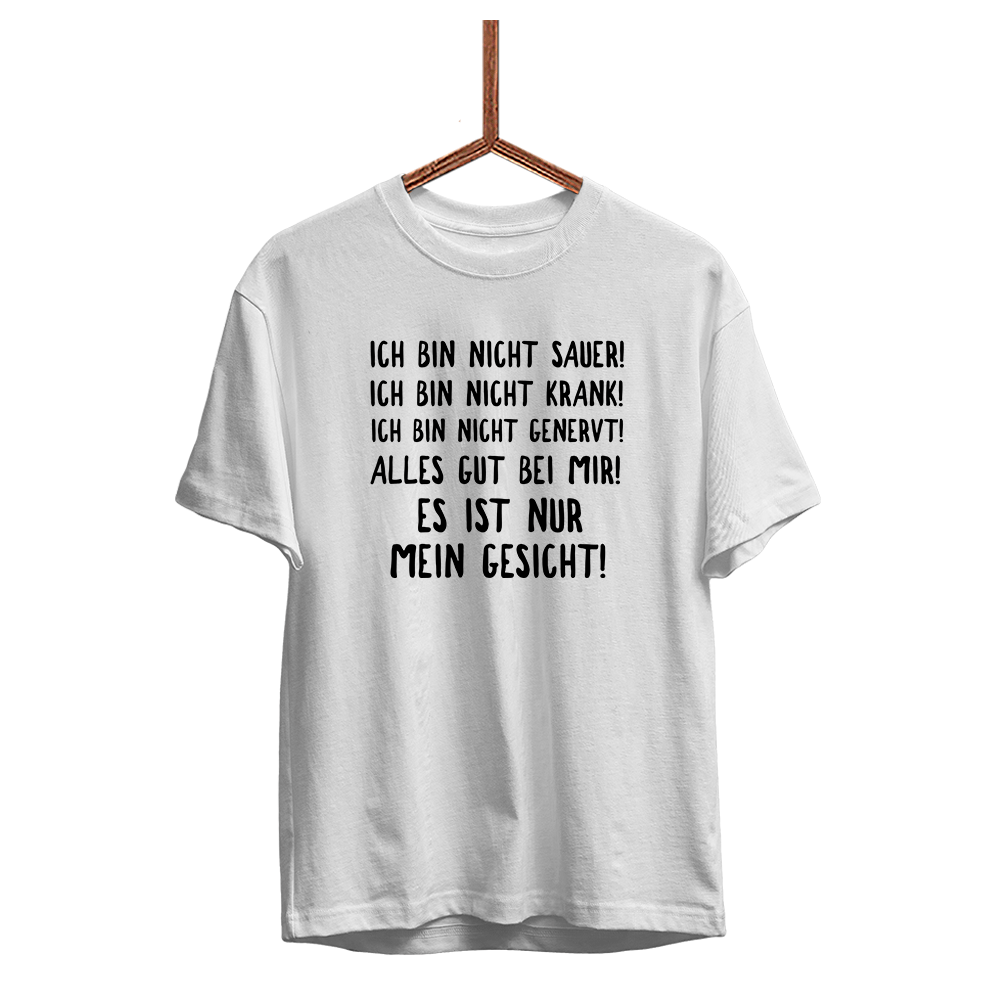 Herren T-Shirt Mein Gesicht - Schwarzer - Kaffee