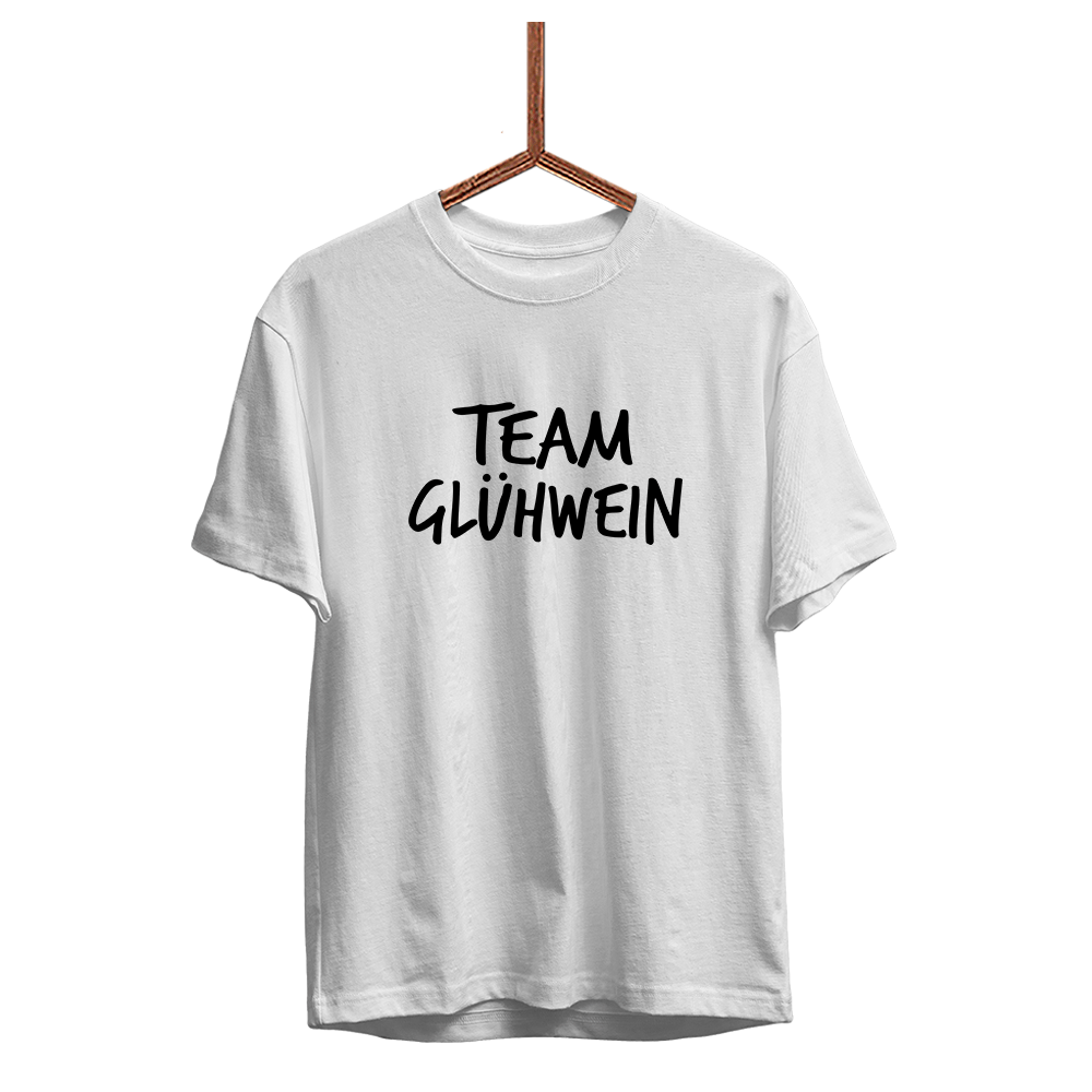 Herren T-Shirt Team Glühwein - Schwarzer - Kaffee