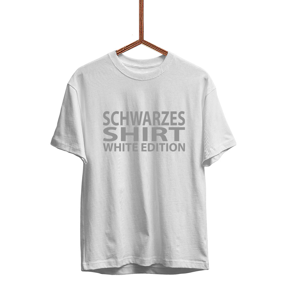 Herren T-Shirt Weißes Shirt Black Edition - Schwarzer - Kaffee