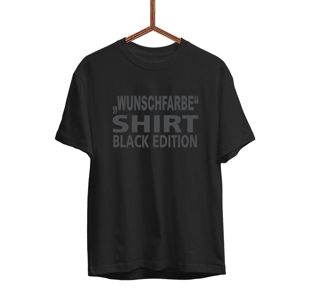 Herren T-Shirt Wunschfarbe Black Edition - Schwarzer - Kaffee