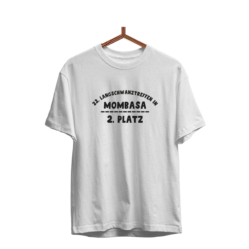 Herren T-Shirt Zweiter Platz - Schwarzer - Kaffee