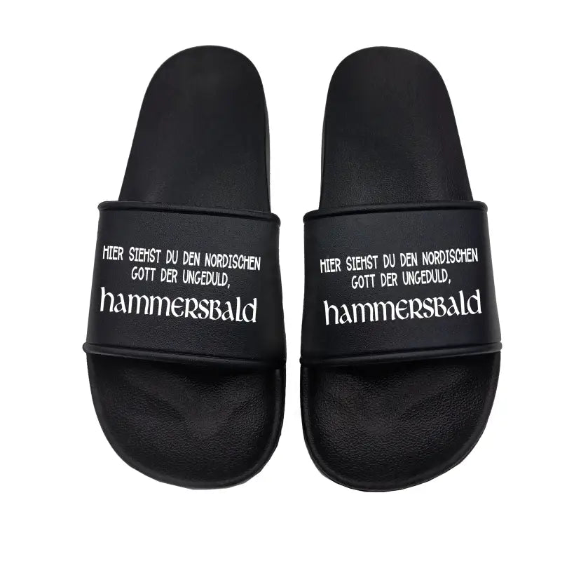Badeschuhe Hier siehst du den nordischen Gott der Ungeduld, HAMMERSBALD