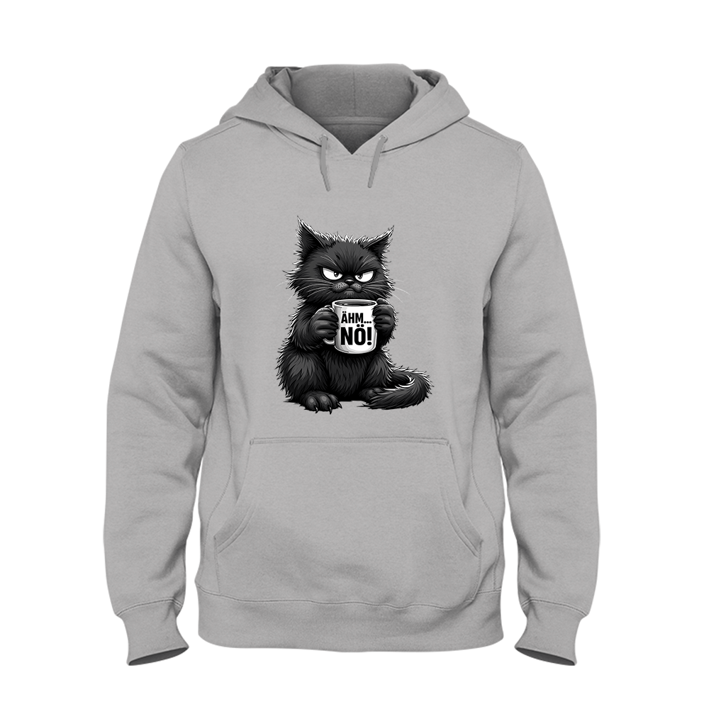 Hoodie Ähm... Nö - Schwarzer - Kaffee