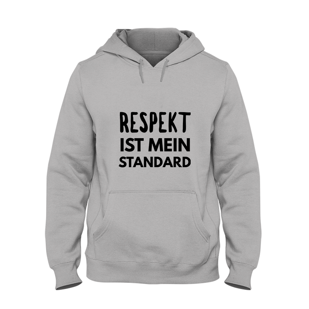 Hoodie Respekt ist mein Standard - Schwarzer - Kaffee