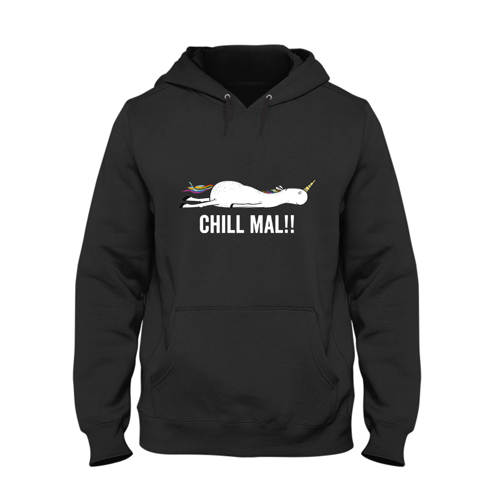 Hoodie Unisex Chill mal - Schwarzer - Kaffee