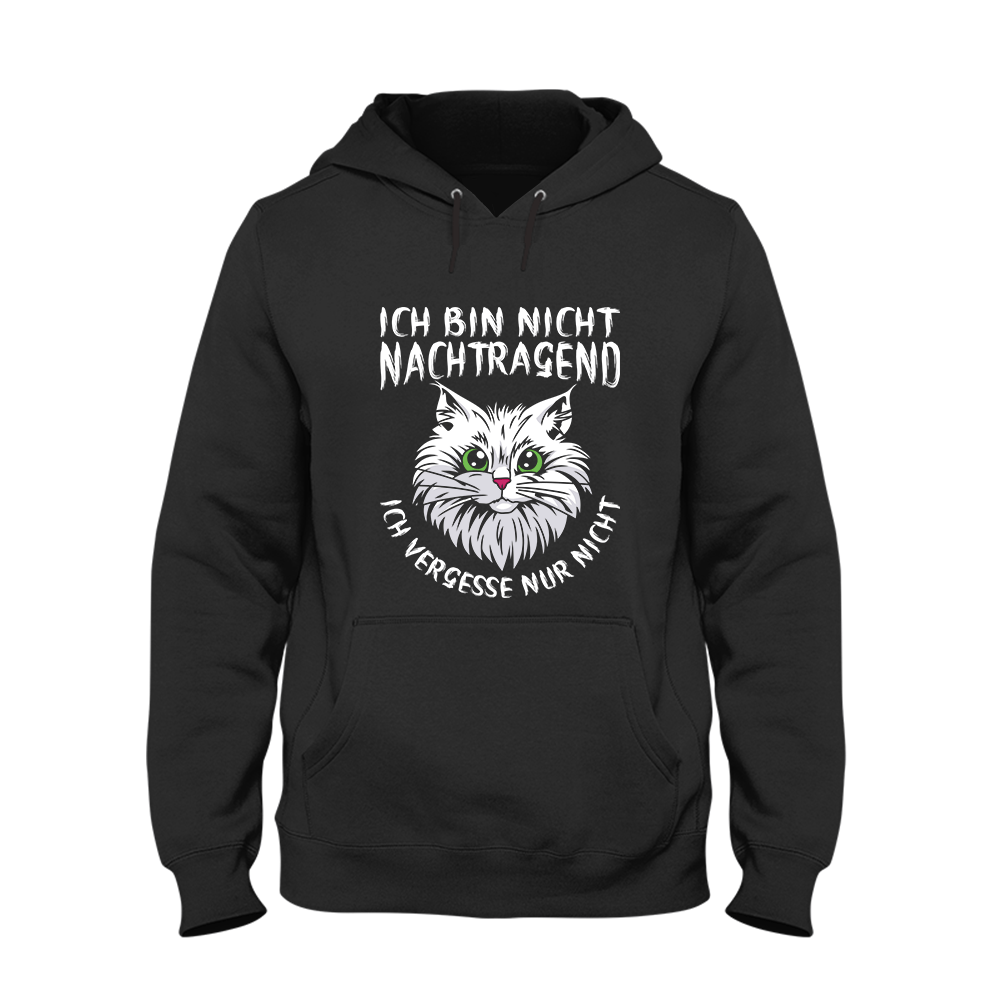 Hoodie Unisex Ich bin nicht nachtragend - Schwarzer - Kaffee
