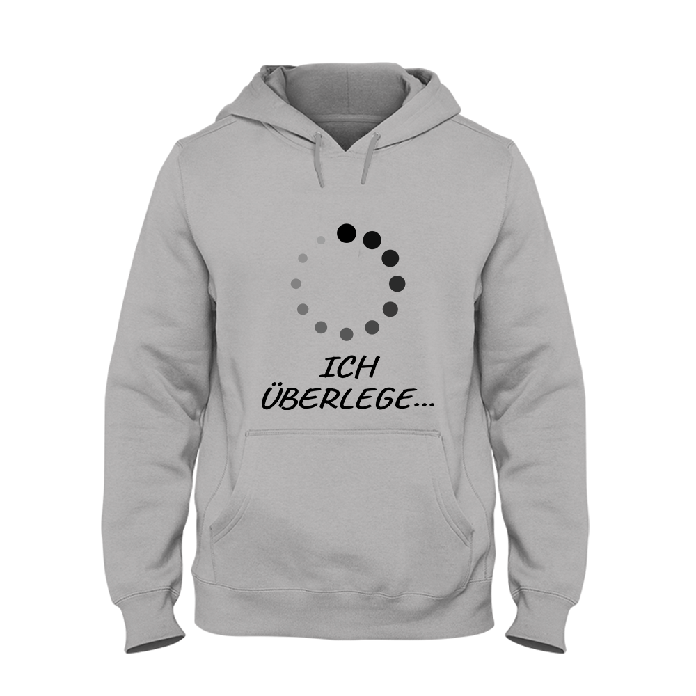 Hoodie Unisex Ich überlege - Schwarzer - Kaffee