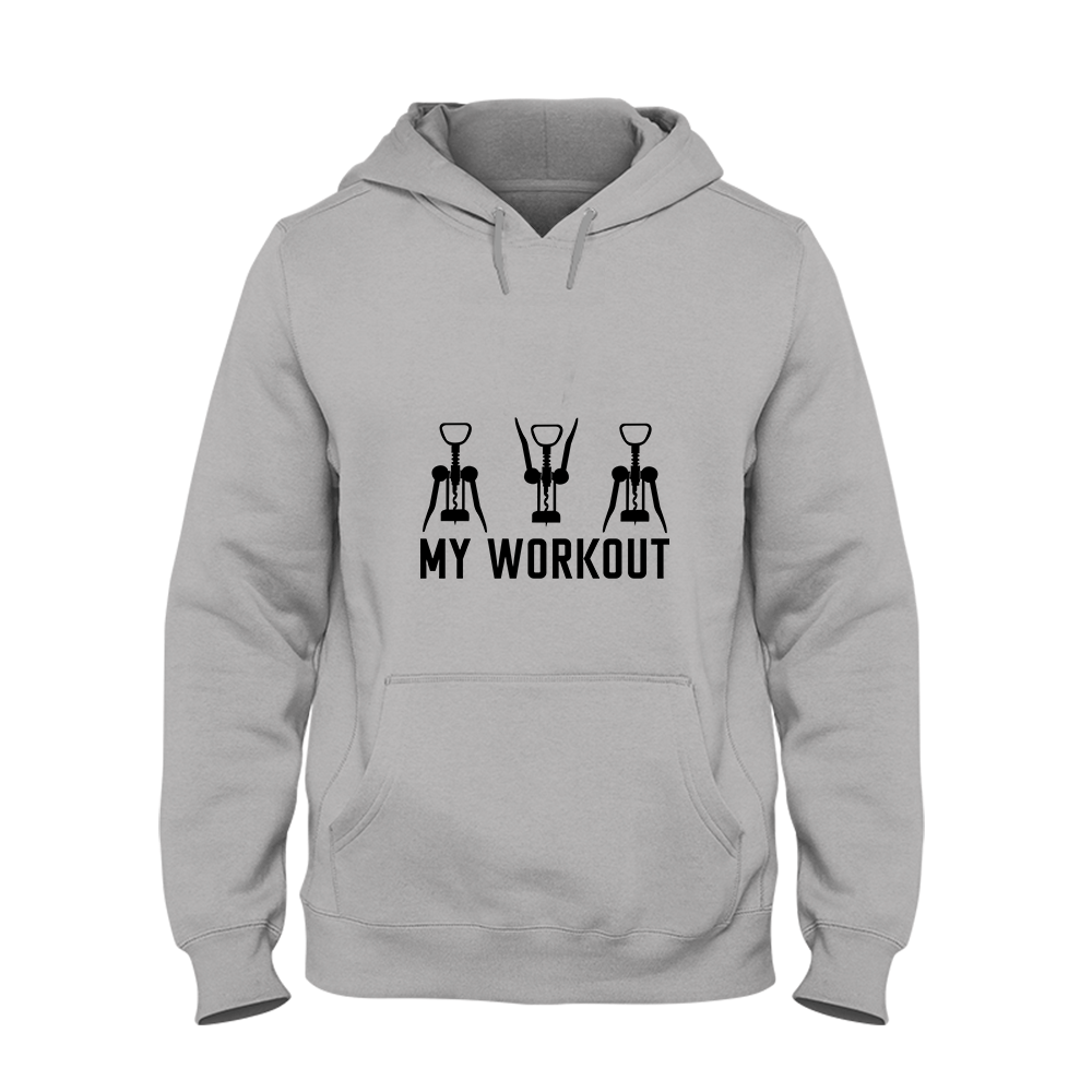 Hoodie Unisex My Workout - Schwarzer - Kaffee