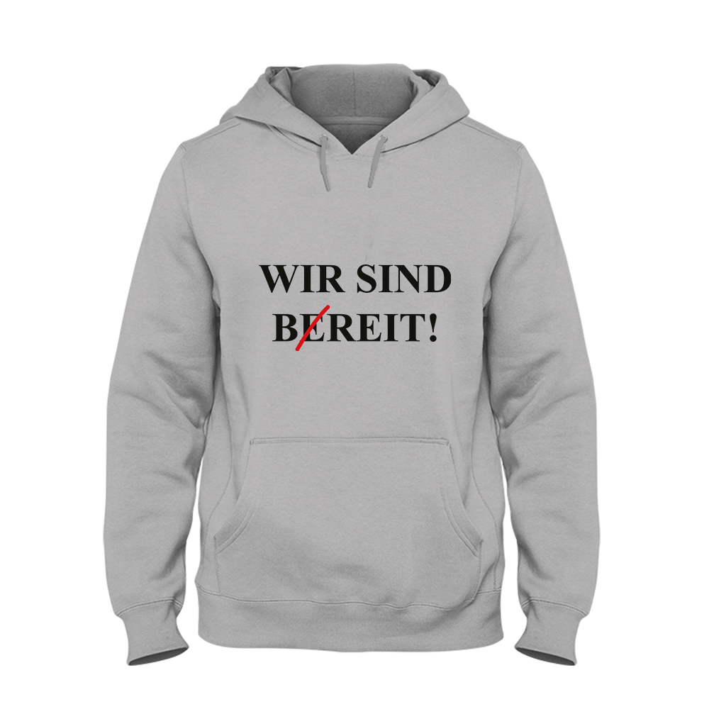 Hoodie Wir sind bereit - Schwarzer - Kaffee