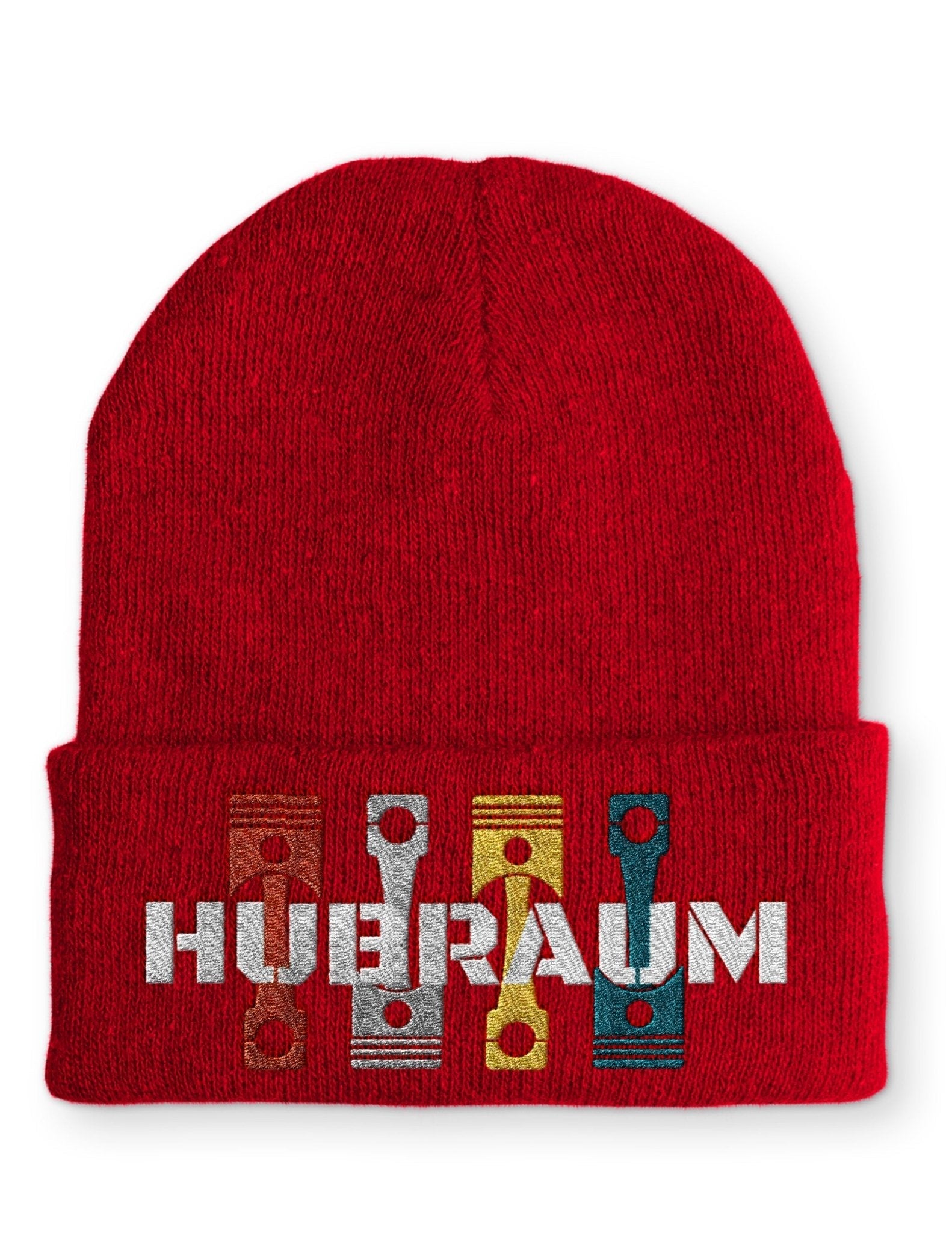 Hubraum Statement Beanie Mütze mit Spruch - tshirtladen - Mütze