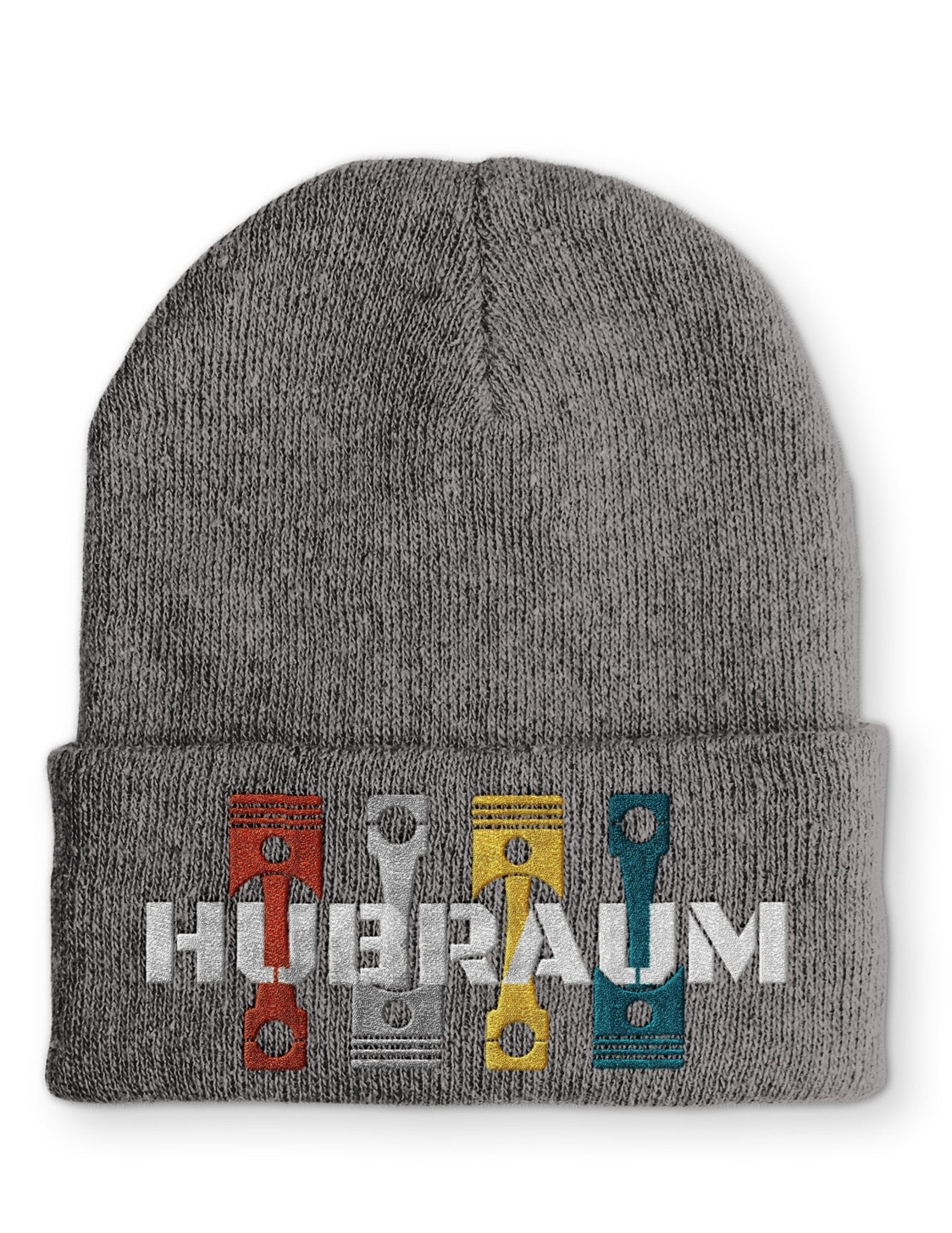 Hubraum Statement Beanie Mütze mit Spruch - tshirtladen - Mütze
