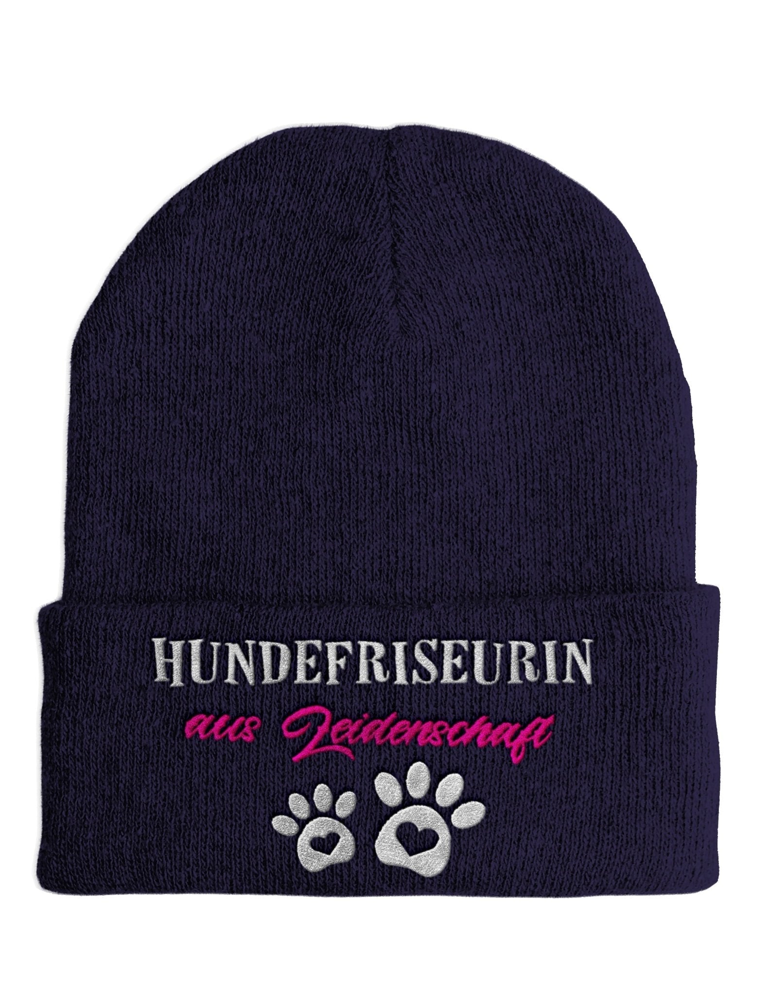 Hundefriseurin aus Leidenschaft Beanie Mütze mit Spruch - tshirtladen - Mütze