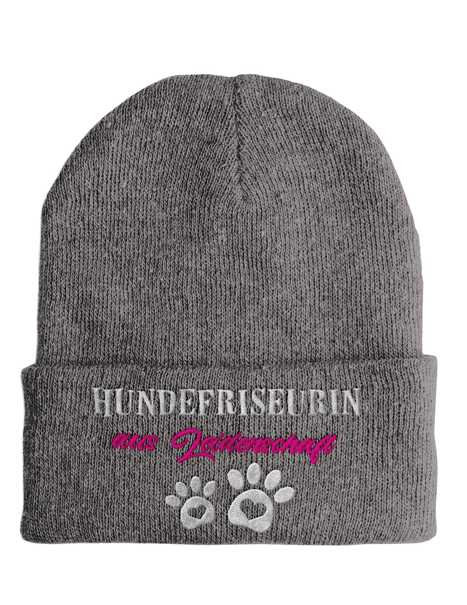 Hundefriseurin aus Leidenschaft Beanie Mütze mit Spruch - tshirtladen - Mütze