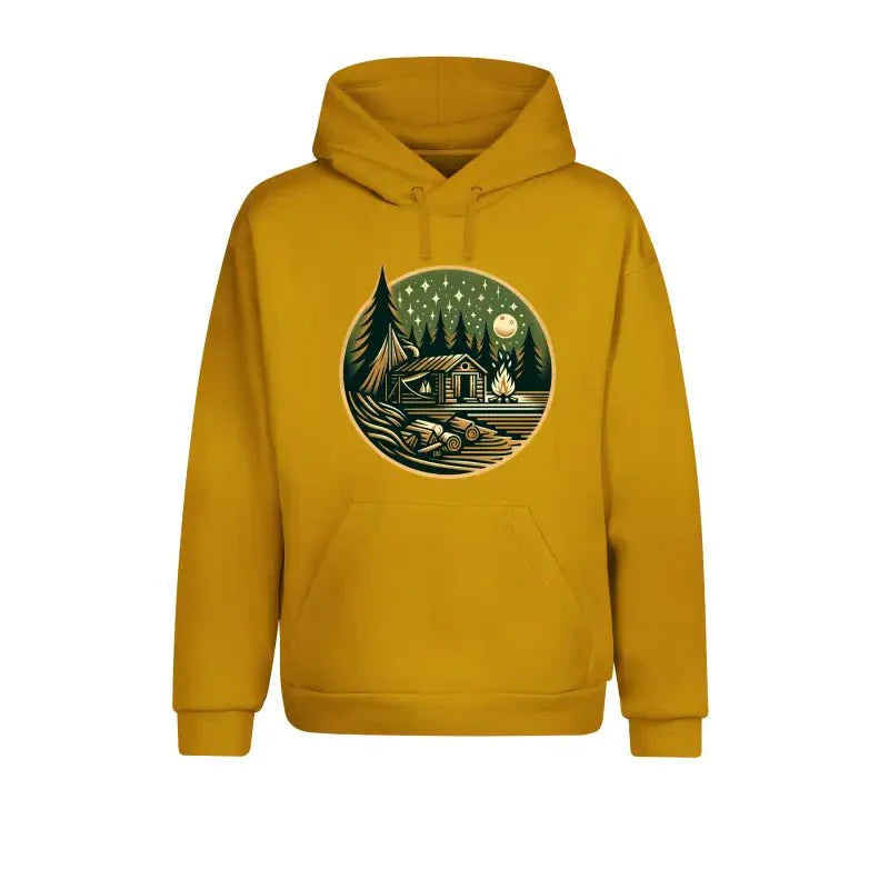 Hütte Mitternacht Statement Hoodie Unisex - tshirtladen -