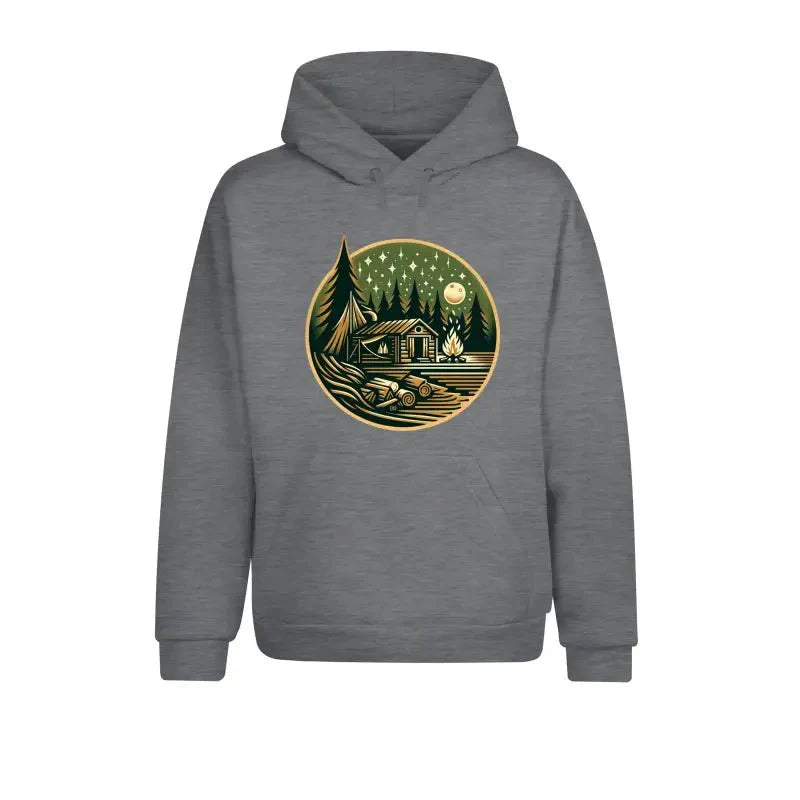 Hütte Mitternacht Statement Hoodie Unisex - tshirtladen -