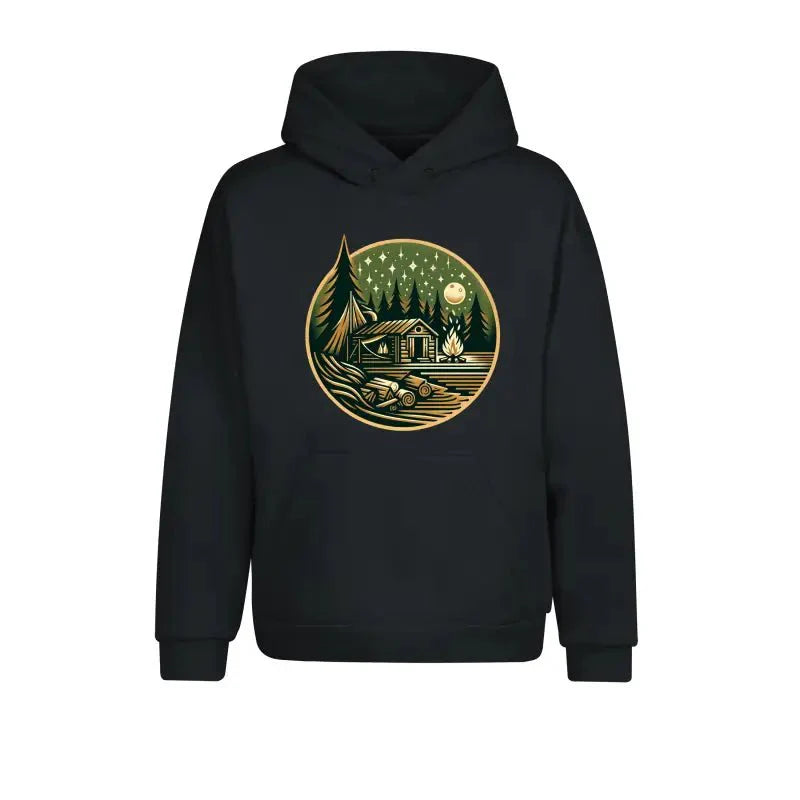 Hütte Mitternacht Statement Hoodie Unisex - tshirtladen -