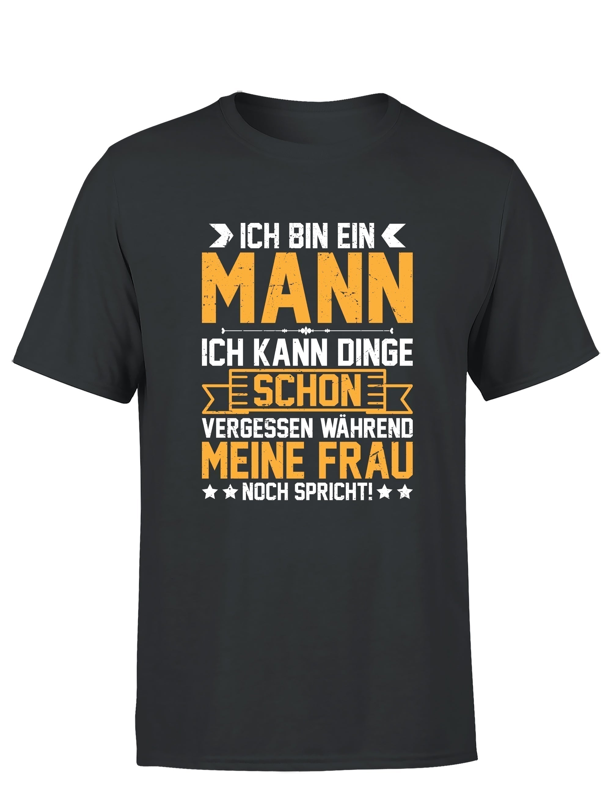 Ich bin ein Mann ich kann Dinge schon vergessen Herren T-Shirt - S / Dunkelgrau - T-Shirt