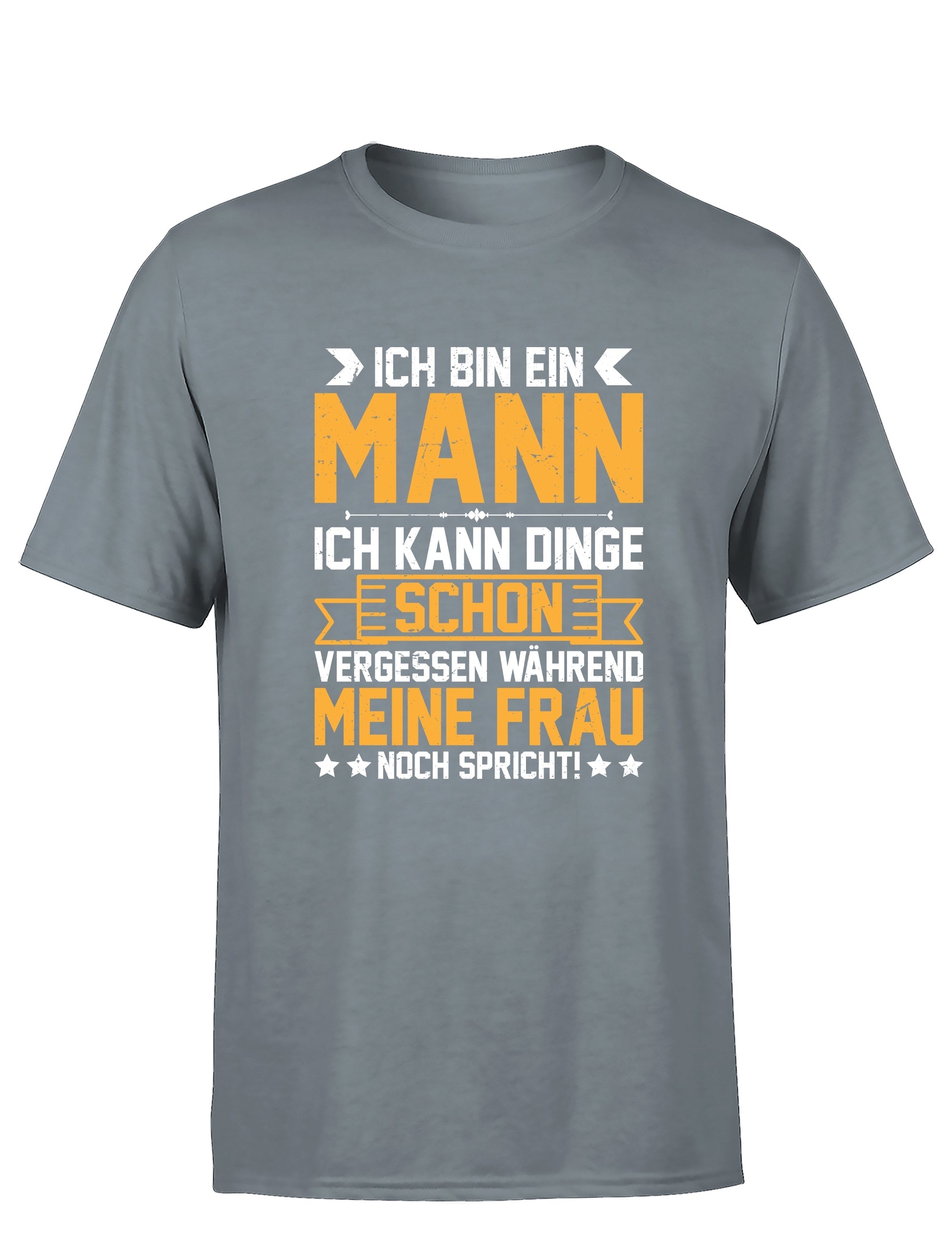 Ich bin ein Mann ich kann Dinge schon vergessen Herren T-Shirt - S / Grau - T-Shirt