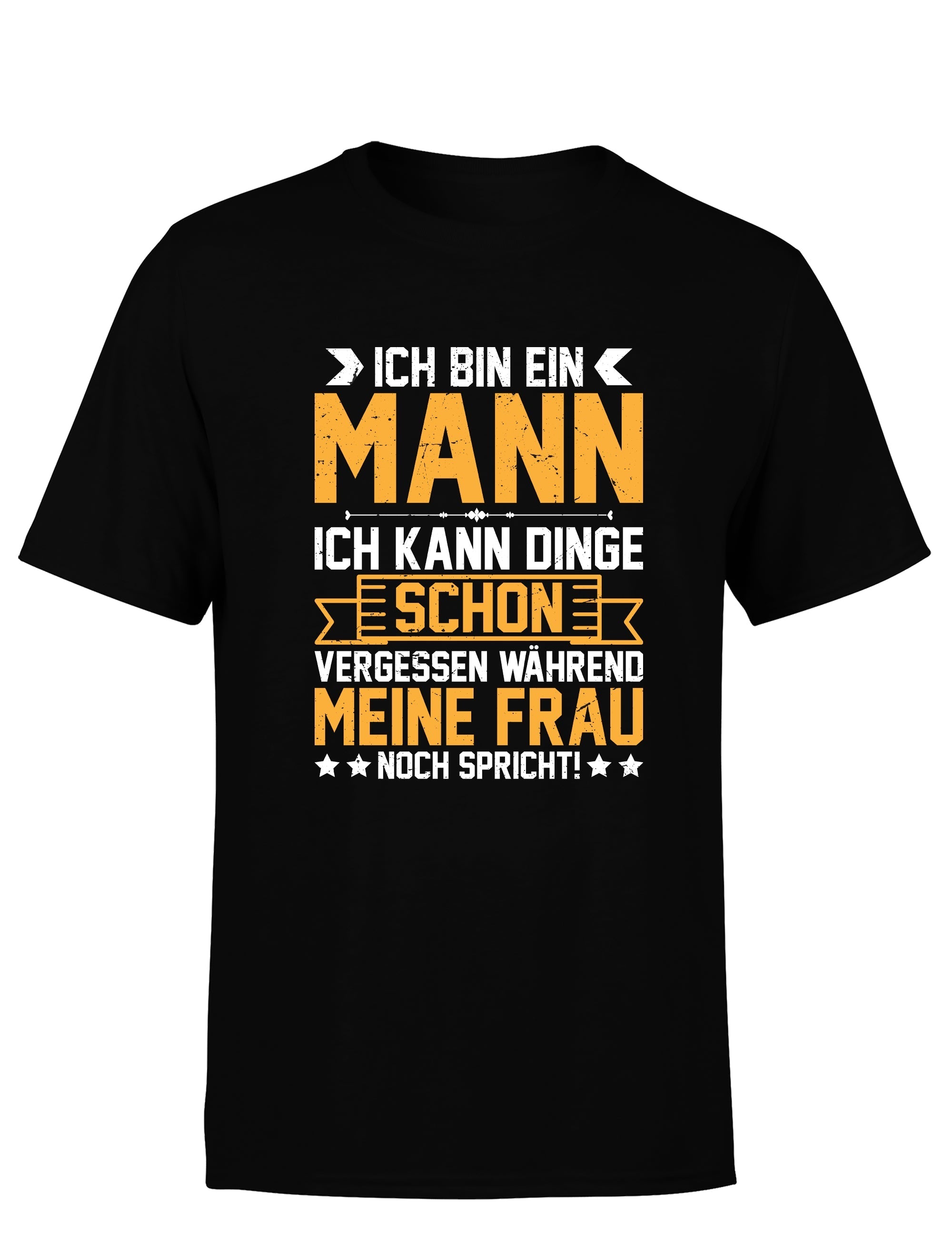 Ich bin ein Mann ich kann Dinge schon vergessen Herren T-Shirt - S / Schwarz - T-Shirt