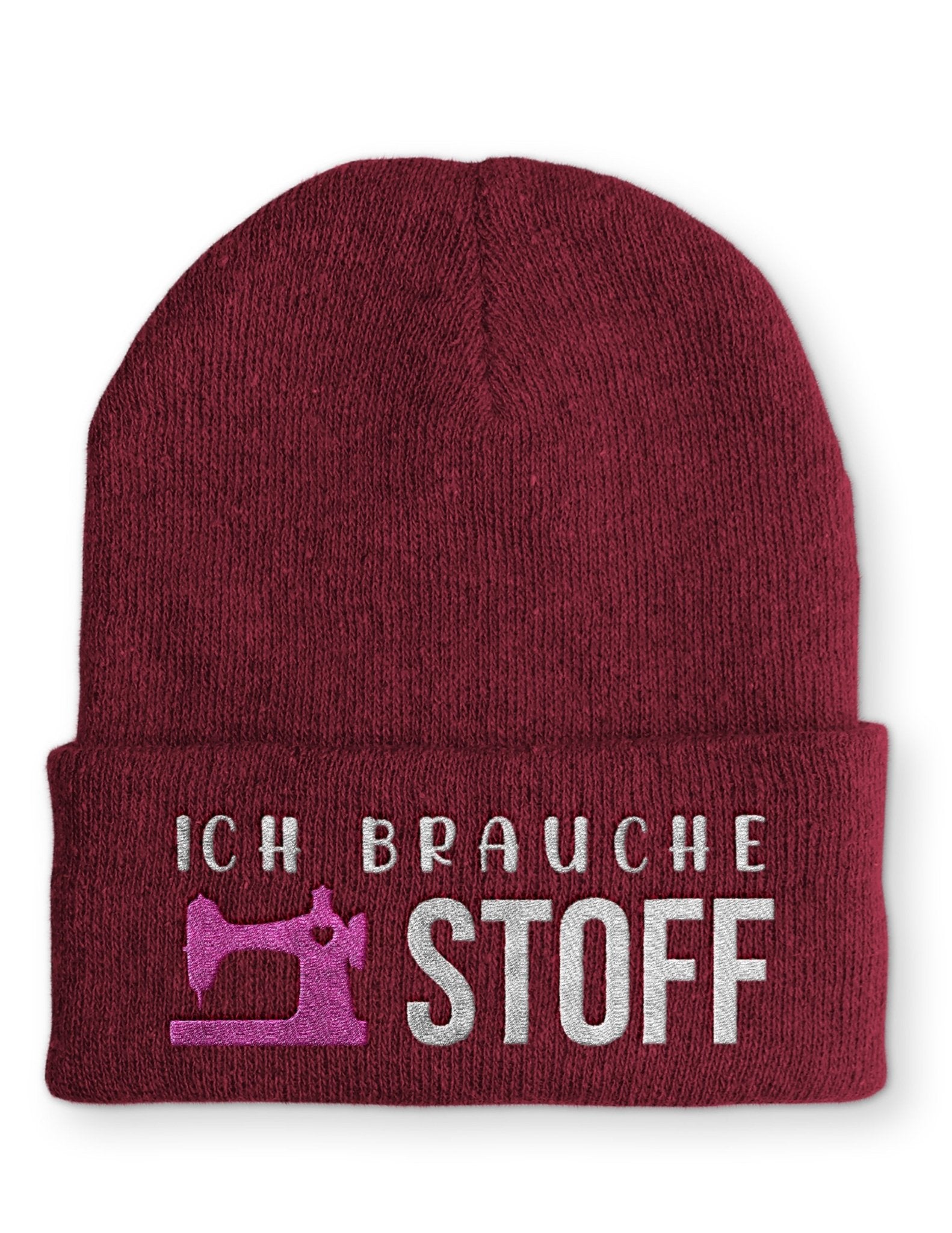 Ich brauche Stoff Keller Beanie Mütze mit Spruch - tshirtladen - Mütze