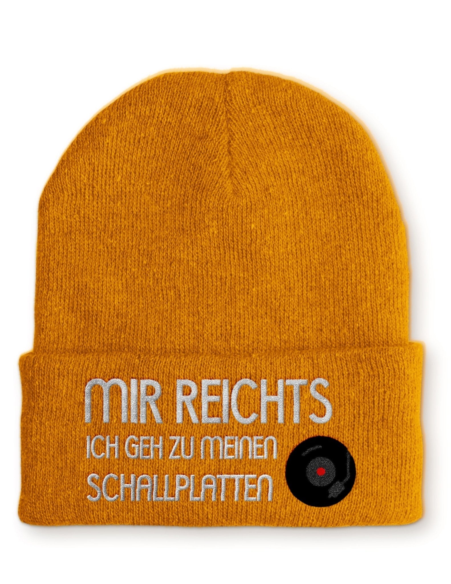Ich geh zu meinen Schallplatten Keller Beanie Mütze mit Spruch - tshirtladen - Mütze