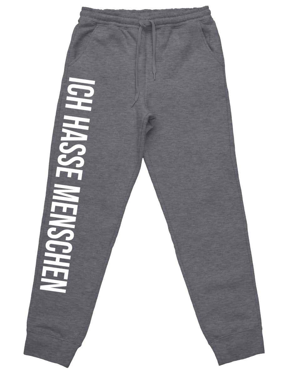 Ich hasse Menschen Jogginghose mit lustigem Spruch - Schwarzer - Kaffee