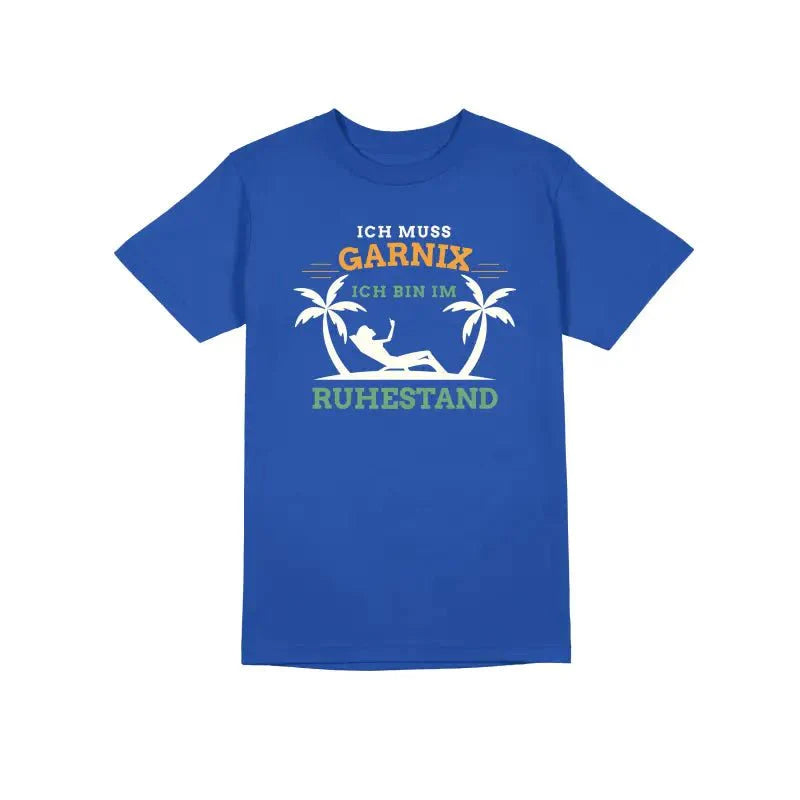 Ich muss garnix ich bin im Ruhestand Herren T-Shirt - tshirtladen - T-Shirt