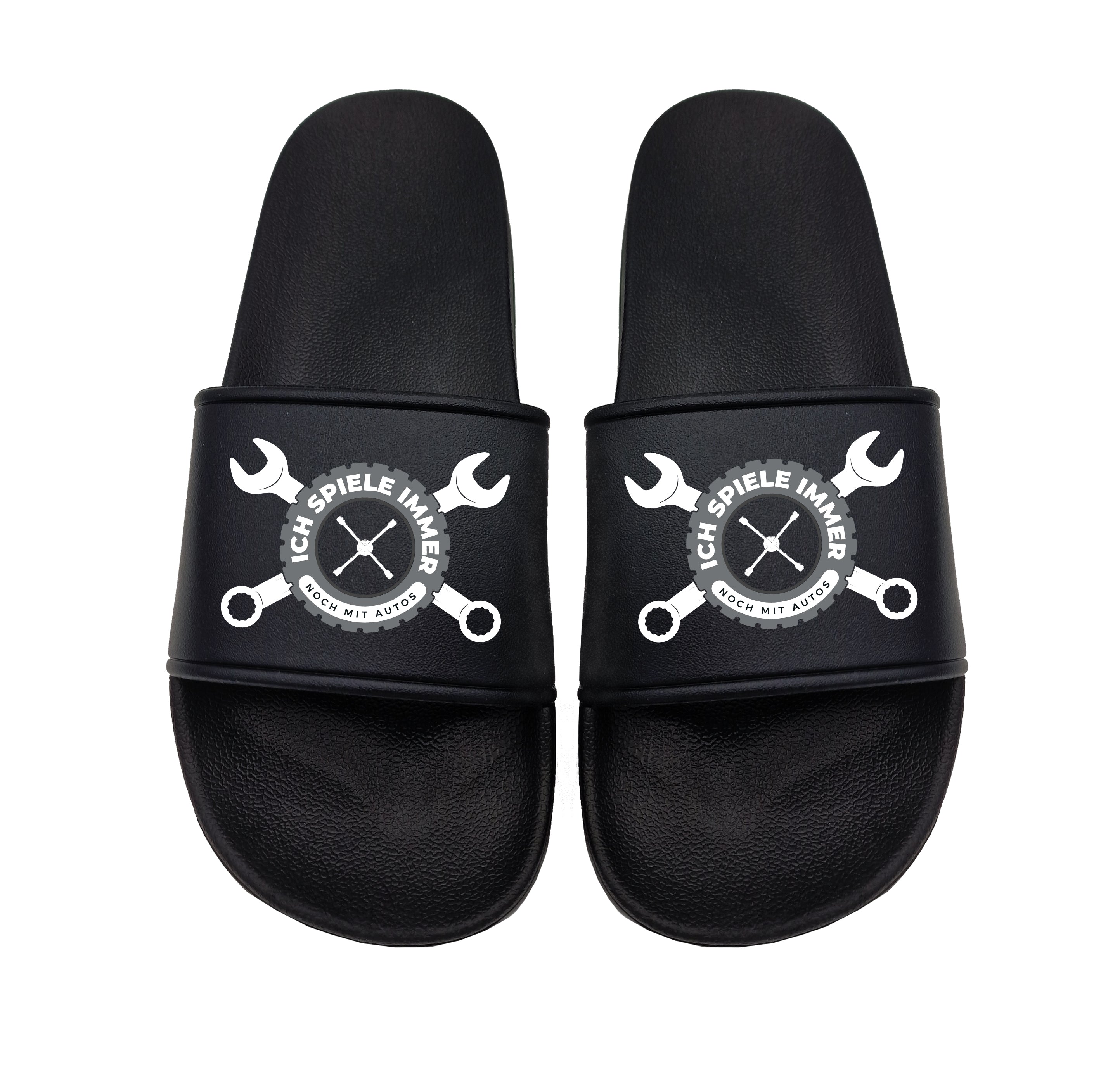 Badeschuhe Ich spiele immer noch mit Autos