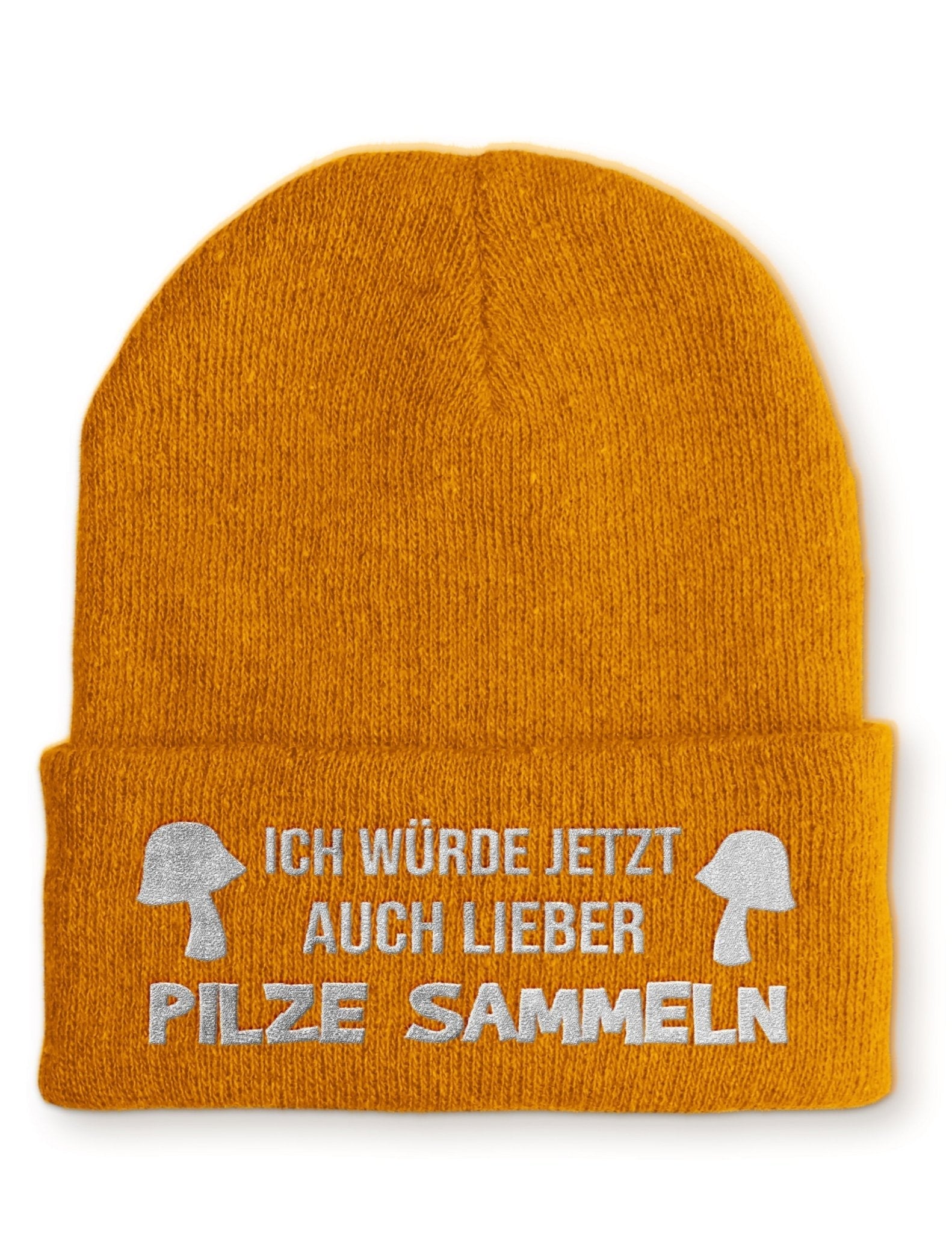 Ich würde auch lieber Pilze sammeln Beanie Mütze mit Spruch - tshirtladen - Mütze