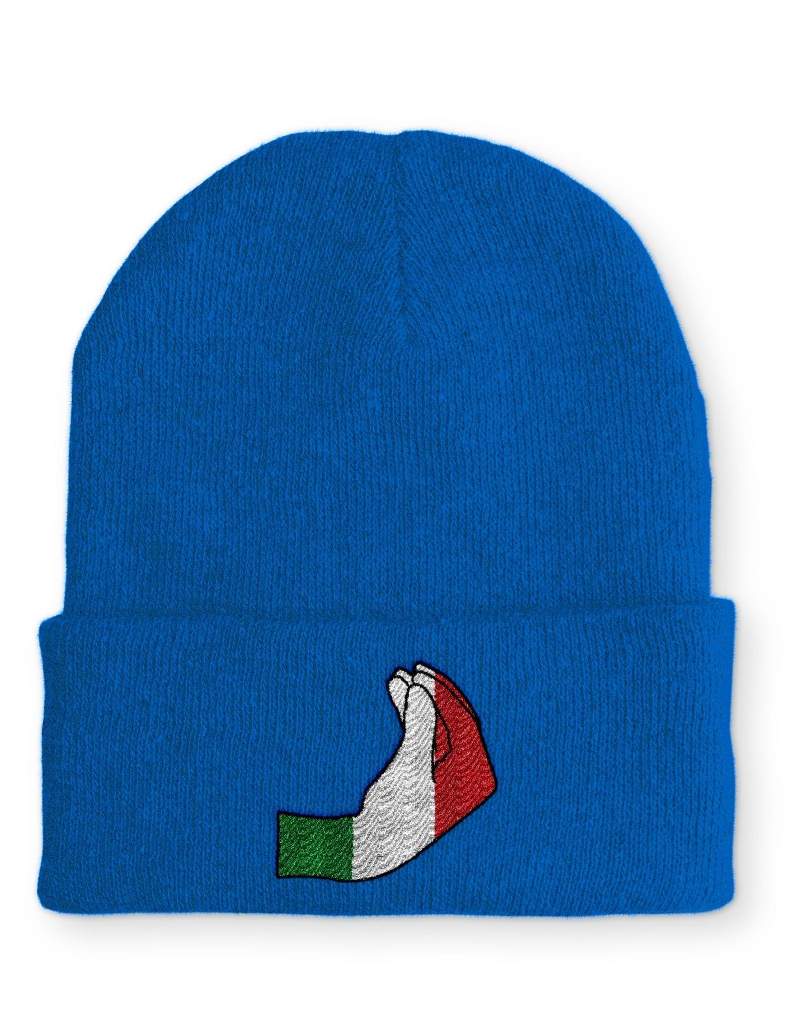 italienische Handzeichen Statement Beanie Mütze mit Spruch - tshirtladen - Mütze