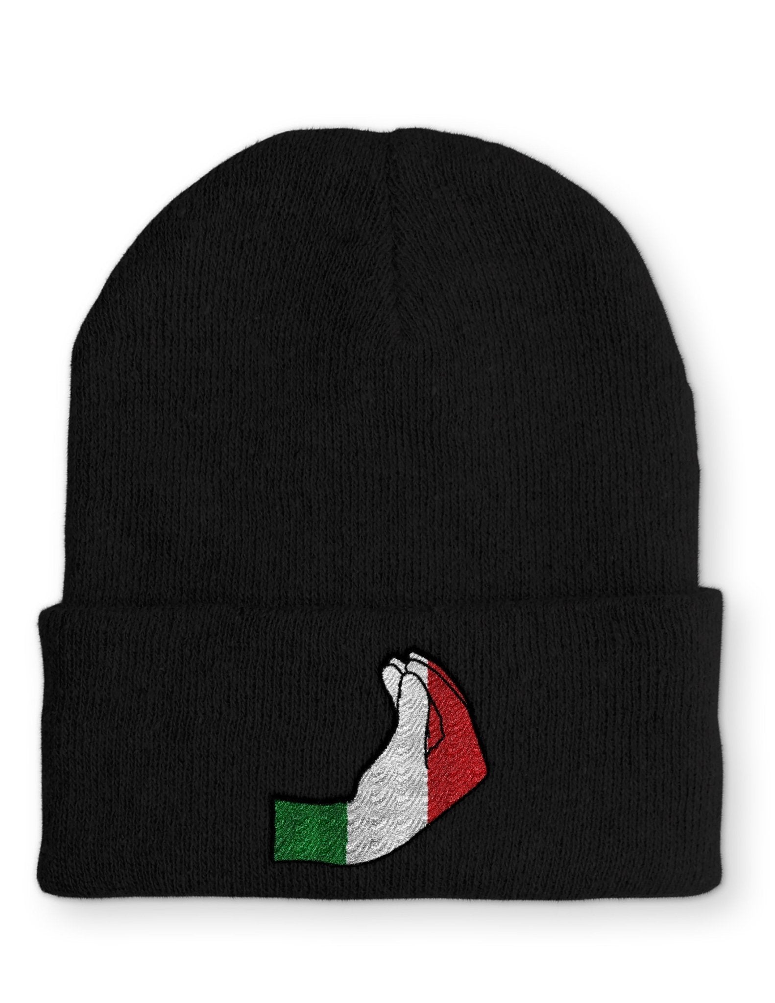 italienische Handzeichen Statement Beanie Mütze mit Spruch - tshirtladen - Mütze
