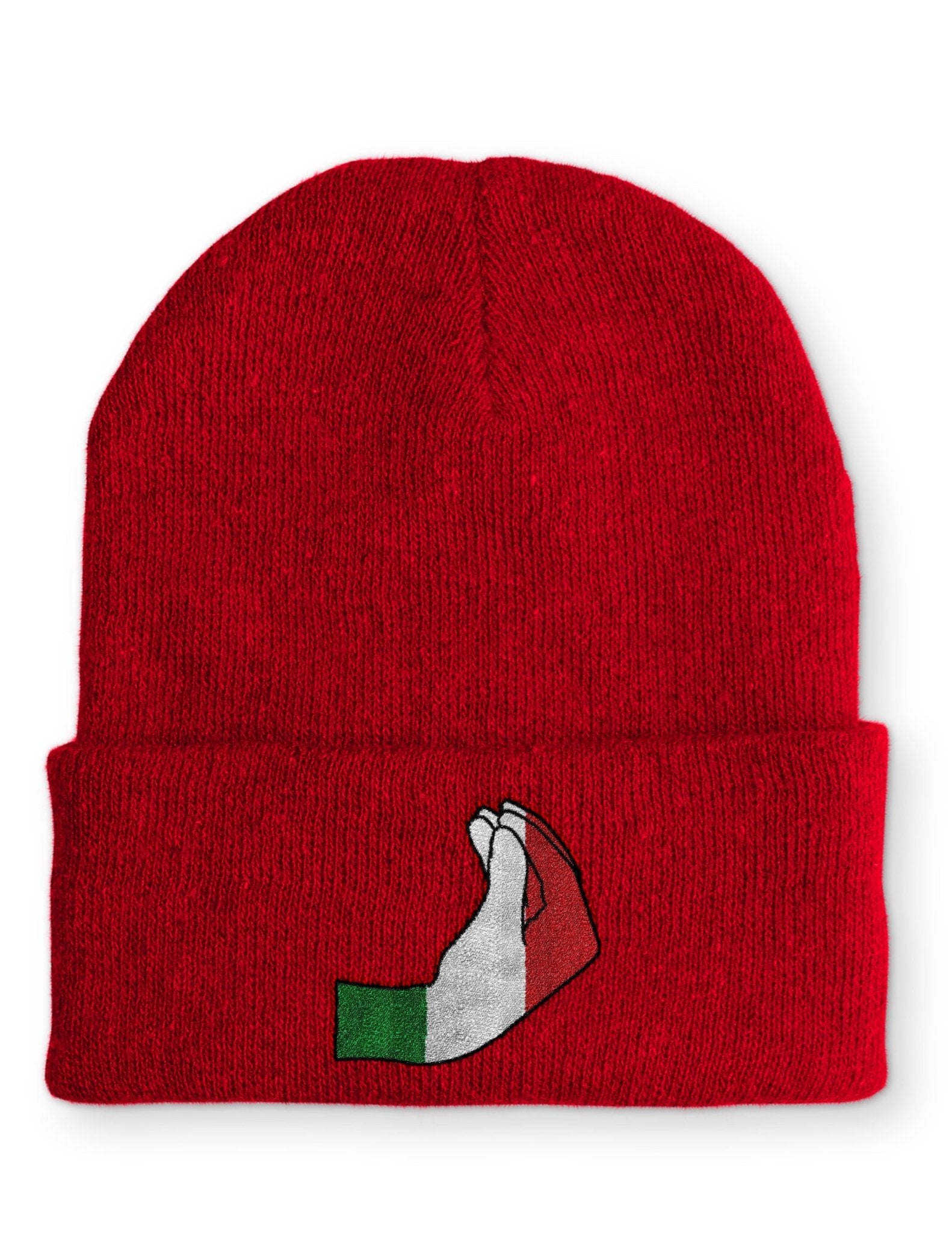 italienische Handzeichen Statement Beanie Mütze mit Spruch - tshirtladen - Mütze
