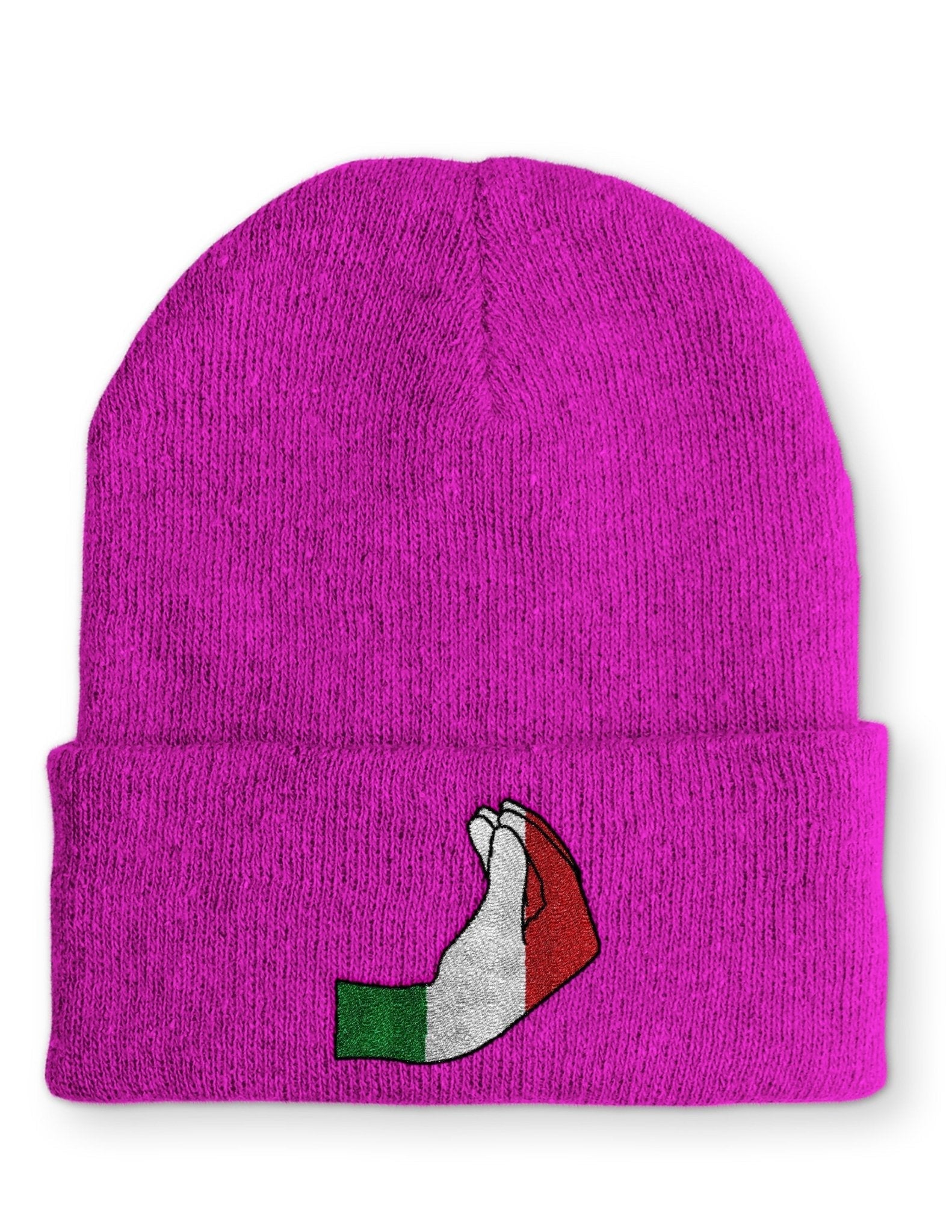 italienische Handzeichen Statement Beanie Mütze mit Spruch - tshirtladen - Mütze