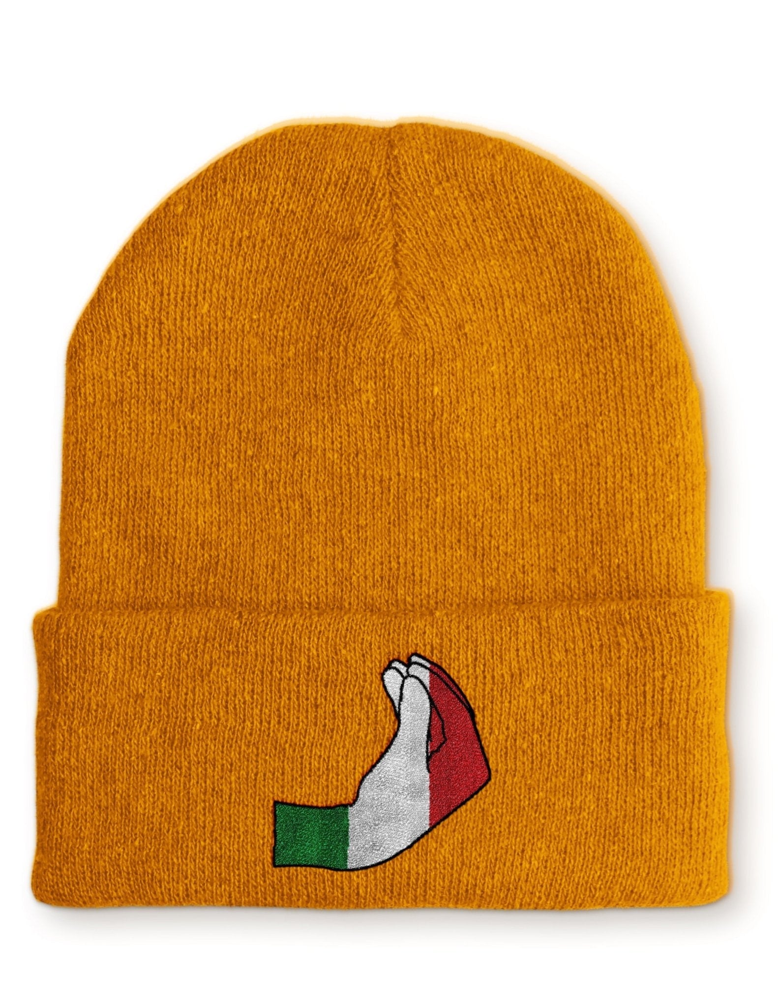 italienische Handzeichen Statement Beanie Mütze mit Spruch - tshirtladen - Mütze