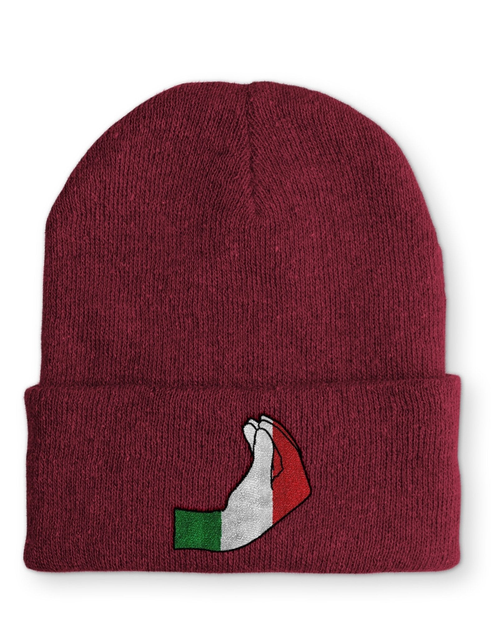 italienische Handzeichen Statement Beanie Mütze mit Spruch - tshirtladen - Mütze