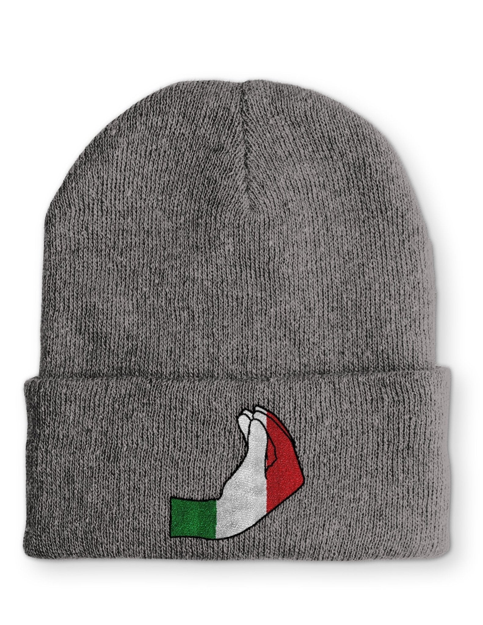 italienische Handzeichen Statement Beanie Mütze mit Spruch - tshirtladen - Mütze