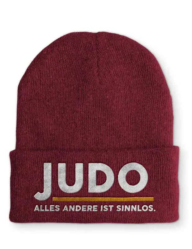 Judo Alles andere ist sinnlos. Statement Beanie Mütze mit Spruch - tshirtladen - Mütze