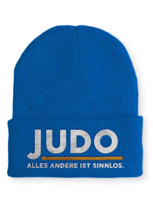 Judo Alles andere ist sinnlos. Statement Beanie Mütze mit Spruch - tshirtladen - Mütze